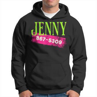 Jenny Phone Number 867-5309 Nostalgic And 80S Hoodie - Thegiftio UK