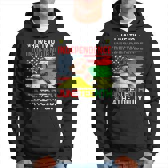 Junenth 1865 Black African American Flag Usa 4Th Of July Hoodie | Mazezy
