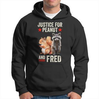 Justice For Peanut The Squirrel And Fred The Raccoon 2024 Hoodie - Thegiftio UK