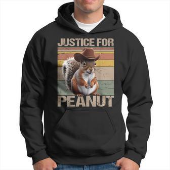 Justice For Peanut The Squirrel Retro Vintage Hoodie - Thegiftio UK