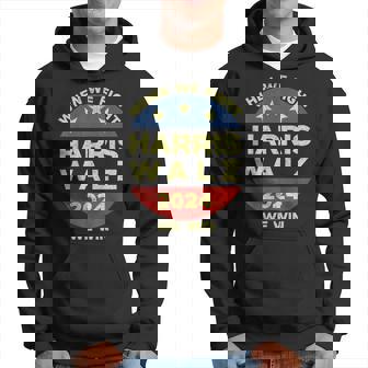 Kamala Harris Tim Walz 2024 When We Fight We Win Hoodie | Mazezy