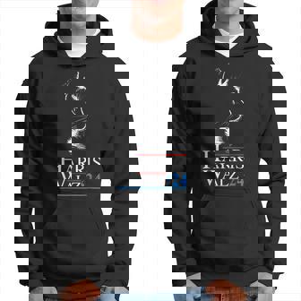 Kamala Harris Walz 2024 Harris Waltz Vp President Cat Ladies Hoodie | Mazezy