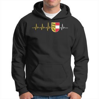 Karnten Flag Heartbeat Austria Coat Of Arms Karntner Flag Kapuzenpullover - Geschenkecke