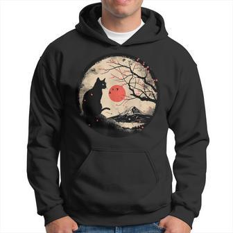 Kawaii Cat Anime Japanese Retro Cat Hoodie - Thegiftio UK