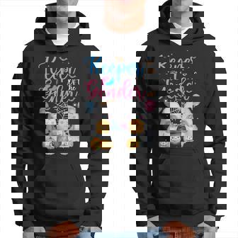 Keeper Of The Gender Halloween Ghost Baby Shower Hoodie - Thegiftio UK