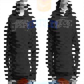Kentucky Ky Retro Vintage Athletic Sports Blue Style Hoodie | Seseable UK