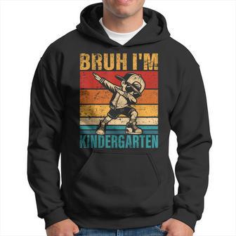 Kindergarten Student Team Dabbing Boy Bruh I'm Kindergarten Hoodie - Thegiftio UK