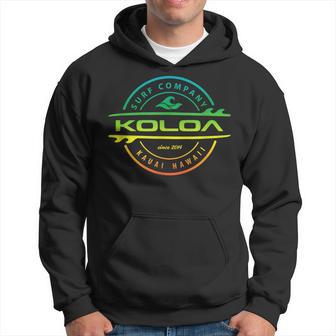 Koloa Surf Multicolor Thruster Logo Lightweight Surf Shop Hoodie - Thegiftio UK
