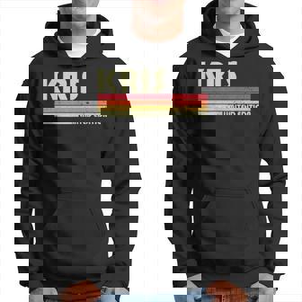 Kris Name Personalized Retro Vintage Birthday Hoodie - Monsterry