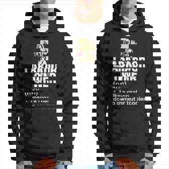 Labrador Owner Like A Normal Dog Owner But Cooler Hoodie - Thegiftio