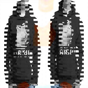 Laughing Confused Cat Dank Boi Meme Internet Millennial Hoodie - Monsterry