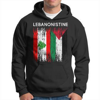 Lebanese And Palestinian Flag Lebanon And Palestine Unity Hoodie - Thegiftio UK