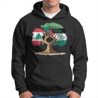 Lebanon Palestine Flag Lebanese Palestinian United Hoodie - Thegiftio UK