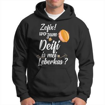 Leberkäse Leberkas Leberkässemmel Fleischkäse Bayern Kapuzenpullover - Seseable