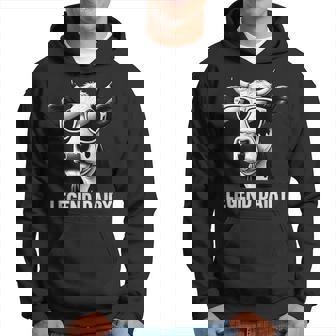 Legend Dairy Farmer Cow Farmer Pun Graphic Hoodie - Thegiftio UK