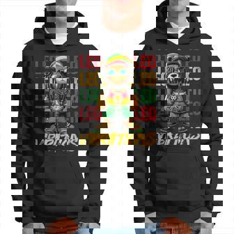Leo Vibes Rasta Reggae Teddy Bear Island Beach Birthday Hoodie - Monsterry