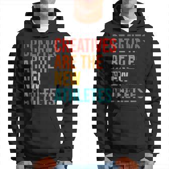 Les Créatifs Sont Les Nouveaux AthlètesÊtements Rétro Amusants Sweat à capuche - Cadeauxyz