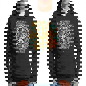 Letrero De Paz Con Diseño De Margarita Hippie Sudadera - Regaloses