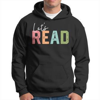 Let's Read Book Lovers Book Nerd Bookworm Hoodie - Thegiftio UK