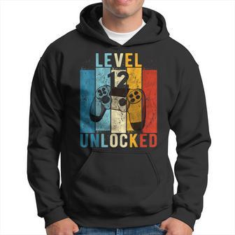 Level 12 Unlocked Video Gamer 12 Year Old 12Th Birthday Hoodie - Thegiftio UK
