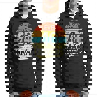 Level 40 Complete Retro 40Th Wedding Anniversary Hoodie - Thegiftio UK