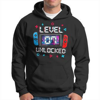 Level 7 Unlocked Gamer 7Th Birthday Video Game Boys Hoodie - Thegiftio UK