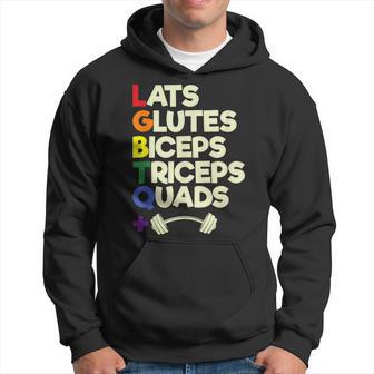 Lgbtq Lats Glutes Biceps Triceps Quads Barbell Hoodie - Thegiftio UK