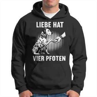 Liebe Hatier Pfoten Dalmatian Dalmatian Owner Dalmatian Kapuzenpullover - Geschenkecke