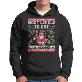 Am Liebsten Santas Kekse Essen Ugly Christmas Kapuzenpullover - Geschenkecke