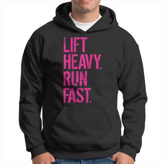 Lift Heavy Run Fast Gym Workout Hoodie - Thegiftio UK