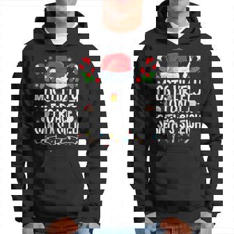 Most Likely To Race Santa's Sleigh Family Matching Christmas Hoodie | Seseable UK