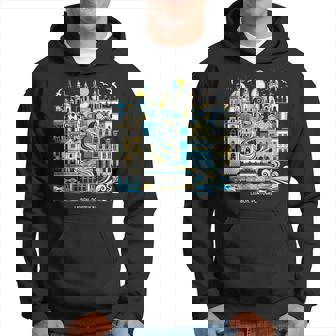 Lisbon Portugal Landscape Skyline International Travel Hoodie | Seseable UK