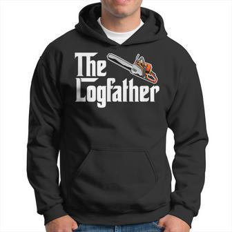 The Log Father Arborist Dad Chainsaw Tree Cutter Logger Hoodie - Thegiftio UK