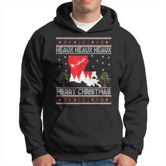 Louisiana Heaux Heaux Heaux Ugly Christmas Sweater Top Hoodie - Thegiftio UK