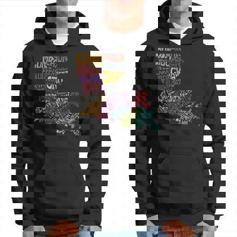 Louisiana State Map Mardi Gras Creole Cajun Culture Hoodie - Seseable