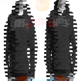 Louisville Kentucky Ky Vintage Athletic Sports Hoodie | Seseable UK