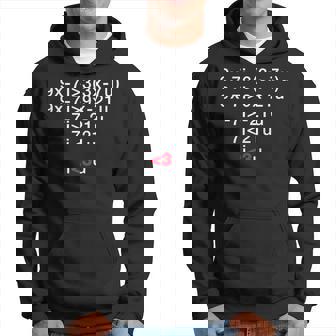 I Love You Algèbre Mathématique Algorithme Drôle Nerdy Geek Sweat à capuche - Cadeauxyz