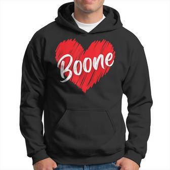 I Love Boone Heart Personalized Name Boone Hoodie - Thegiftio UK