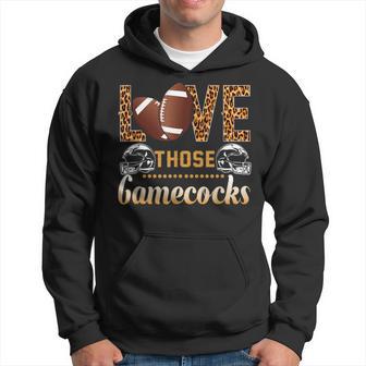 Love Those Gamecocks Football Love Leopard Sport American Hoodie - Thegiftio UK