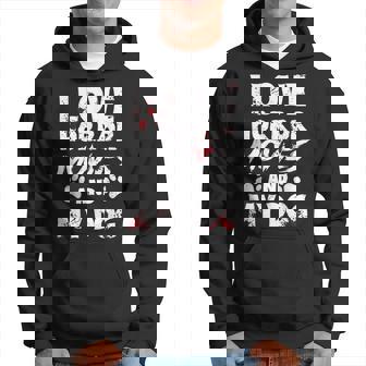 I Love Horror Movies And My Dog Film Halloween Fans Thriller Hoodie - Monsterry