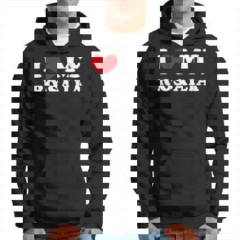 I Love My Rosalia Amo A Mi Rosalia Cuello Sudadera - Regaloses
