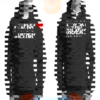 I Love My Sexy Girlfriend Best Boyfriend Valentinesday Hoodie - Thegiftio UK