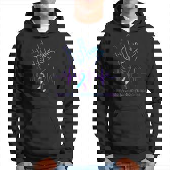 Love Suicide Prevention Awareness Ribbon Support Hoodie - Thegiftio UK