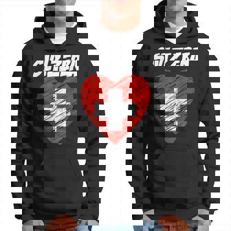 I Love Svizzera Cute Svizzera Flag Heart Felpa con cappuccio - Novitaregali