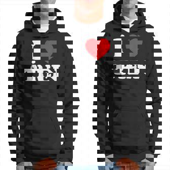 I Love Tren I Heart Tren Gym Tren Bodybuilding Supplement Hoodie - Monsterry