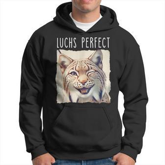 Luchs Perfect X Lynx Bobcat Looks Perfect Lustiger Luchs Kapuzenpullover - Geschenkecke