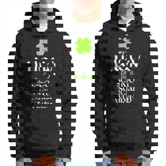 Lucky To Be A School Social Worker St Patrick's Day Irish Hoodie - Monsterry