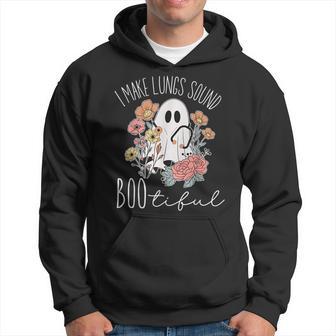 I Make Lungs Sound Boo Tiful Halloween Respiratory Therapist Hoodie - Thegiftio UK