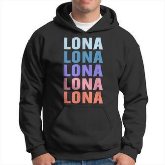 Lustiges Geschenk Name Lona Personalisierteorname Kapuzenpullover - Geschenkecke