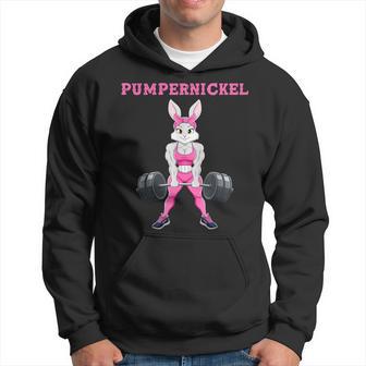 Lustiges Pumpernickel Damen Fitness Workout Kapuzenpullover - Geschenkecke